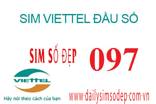 sim đẹp 097
