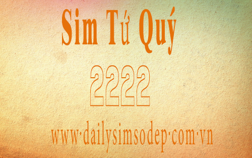 sim tứ quý 2222