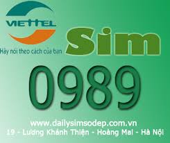 sim viettel 0989