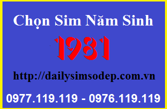 sim so dep nam sinh 1981