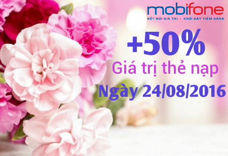 Khuyến mãi Mobifone ngày 24/08/2016