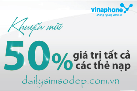 Vinaphone khuyến mãi 50%