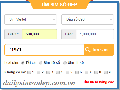 CHỌN SIM CHO NGƯỜI SINH NĂM 1971