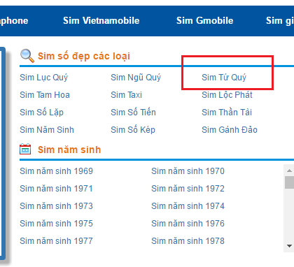 sim tứ quý 8888