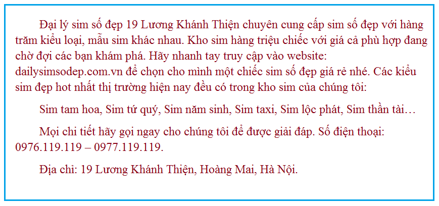 sim số đẹp giá rẻ