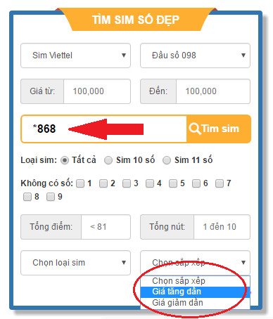 Mua sim đẹp tại Hưng Yên