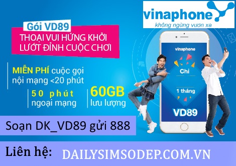 Nhận data cùng lượng gọi thoại khủng với gói cước VD89