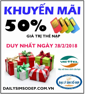 Cơ hội nhận khuyến mãi 50% cuối cùng của Viettel