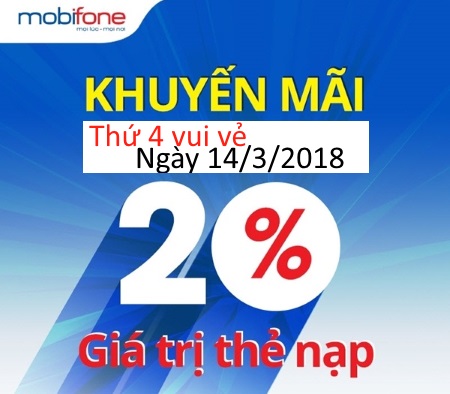 Khuyến mãi mobi ngày 14/3