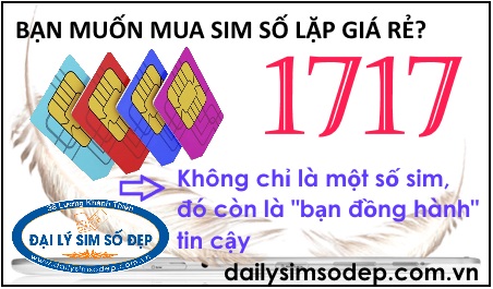 Cách mua sim số lặp 1717 giá rẻ