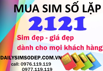 Cách mua sim số lặp 2121 giá rẻ
