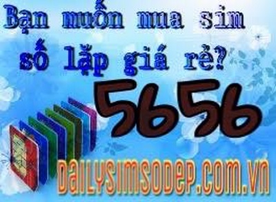 Cách mua sim số lặp 5656 giá rẻ