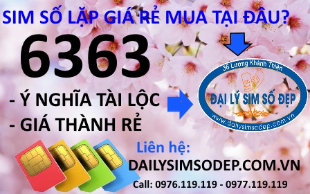 Cách mua sim số lặp 6363 giá rẻ