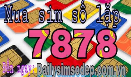Cách mua sim số lặp 7878 giá rẻ