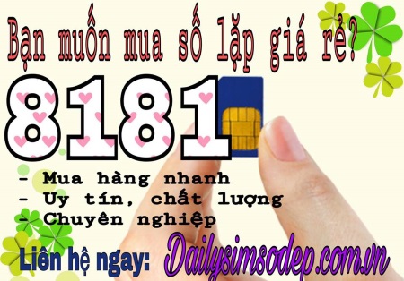 Cách mua sim số lặp 8181 giá rẻ