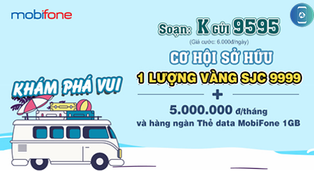 Nhận vàng cùng MobiFone