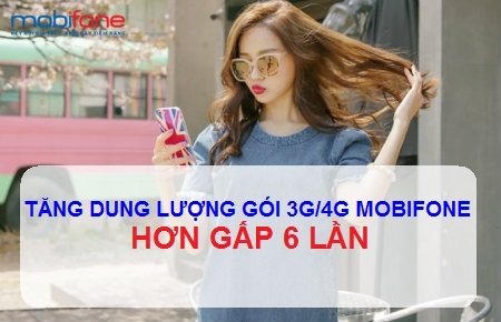 Nhận lượng data tăng gấp 6 lần cùng MobiFone