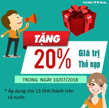 13 tỉnh thành nhận khuyến mãi trong ngày 10.7