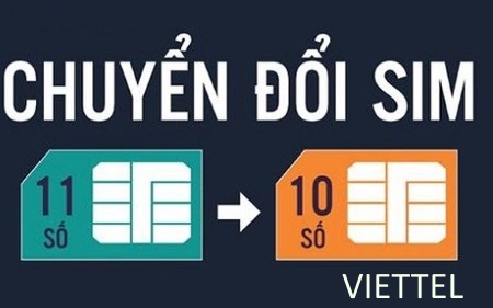 Thời gian Viettel chuyển sim từ 11 số sang 11 số