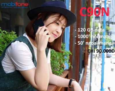 Truy cập data thả ga, gọi điện miễn phí cùng gói cước C90N
