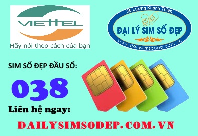 Mua sim Viettel đầu số 038 giá rẻ tại Đại lý sim số đẹp