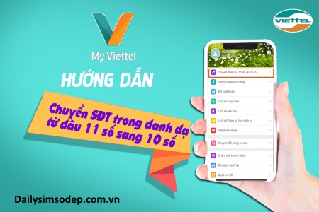 Cách thức cập nhật lại danh bạ cho sim Viettel khi chuyển đổi từ 11 số sang 10 số