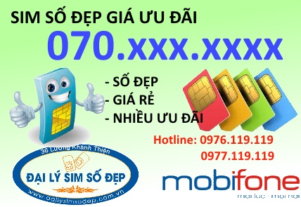 Mua sim MobiFone đầu số 070 giá rẻ tại Đại lý sim số đẹp