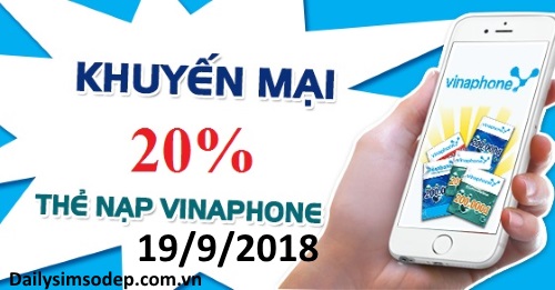 Nhận ngay ưu đãi lên tới 20% cùng Vinaphone trong ngày 19/9/2018