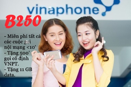 Gọi điện thả da, data xả láng cùng B250 Vinaphone