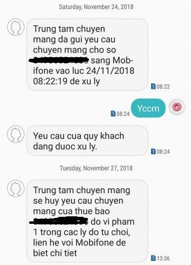 Thuê bao di động gặp khó khăn khi đăng ký chuyển mạng giữ nguyên số