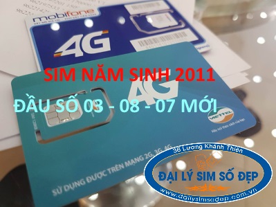 Sim năm sinh 2011 giá rẻ đầu số 03, 08, 07 mới