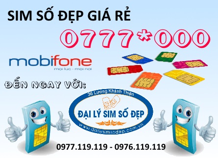 Cách mua sim MobiFone đầu 0777 đuôi 000 giá rẻ
