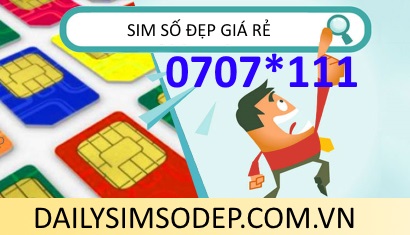 Cách mua sim MobiFone đầu số 0707 đuôi 111 giá rẻ