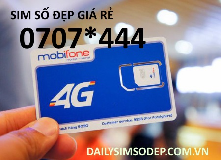 Cách mua sim MobiFone đầu số 0707 đuôi 444 giá rẻ