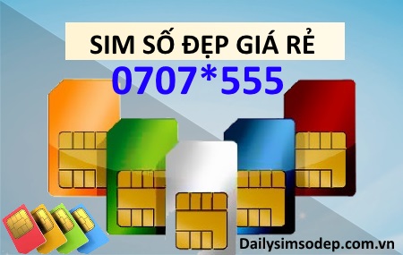Cách mua sim MobiFone đầu số 0707 đuôi 555 giá rẻ