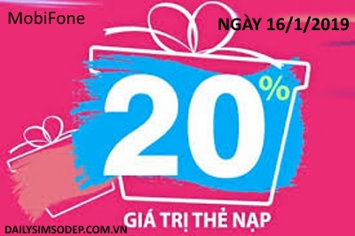 Khuyến mãi ngày vàng 16/1/2019 dành cho thuê bao MobiFone