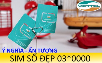 Cách mua sim Viettel đầu số 03 đuôi 0000 giá rẻ