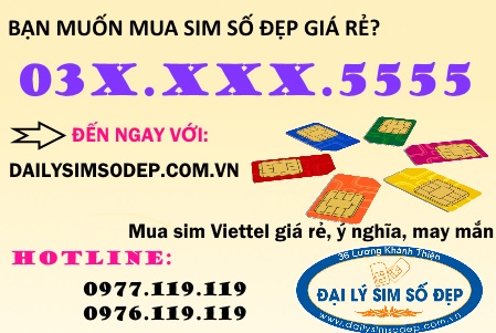 Cách mua sim Viettel đầu số 03 đuôi 5555 giá rẻ