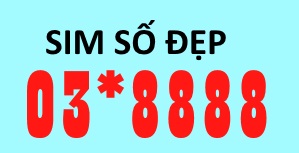 Sim 03*8888 hiện đang là dòng sim siêu hot