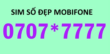 Sim số 0707*7777 là một sự lựa chọn hay ho dành cho những khách hàng ưa chuộng sim số đẹp