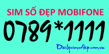 Sim số đẹp 0789*1111 mang nhiều ý nghĩa may mắn