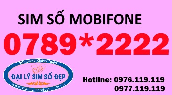 Sim số đẹp MobiFone 0789*2222
