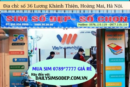 Mua sim số 0789*7777 tại Đại lý sim số đẹp