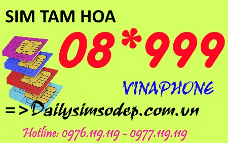 Cách mua sim Vinaphone đầu số mới 08*999 giá rẻ