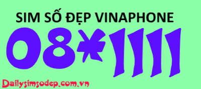 Sim số đẹp Vinaphone 08*1111