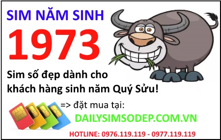 Mua sim năm sinh 1973 giá rẻ