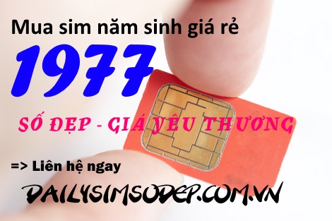 Mua sim năm sinh 1977 giá rẻ tại Dailysimsodep.com.vn.