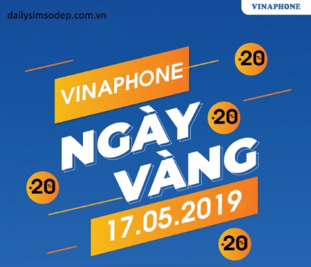 Nạp thẻ Vinaphone nhận ngay ưu đãi 20% trong ngày 17/5
