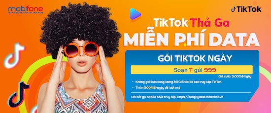Gói cước TikTok data chuyên biệt hấp dẫn dành cho khách hàng MobiFone