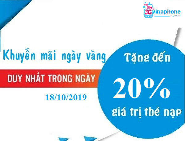 khuyến mãi VinaPhone ngày 18/10/2019